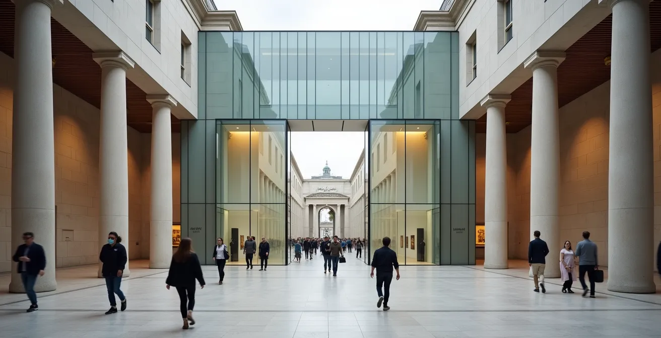 Moderne James-Simon-Galerie als Eingangsportal zur Museumsinsel